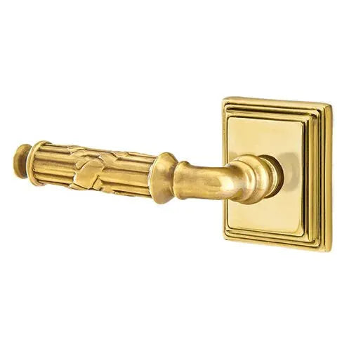 Emtek Ribbon and Reed Lever with Wilshire Rose by Emtek