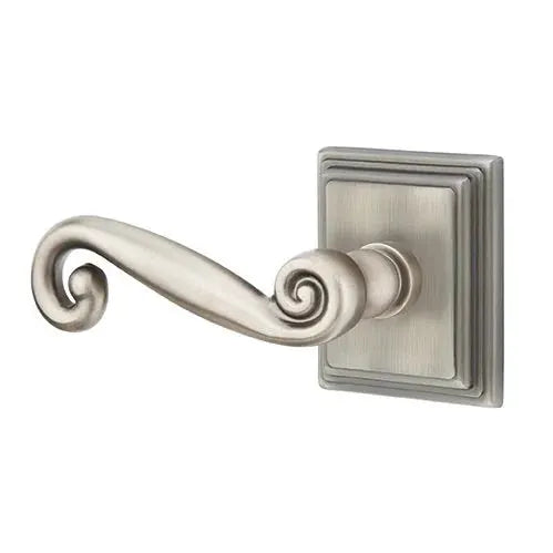 Emtek Rustic Door Lever with Wilshire Rose by Emtek
