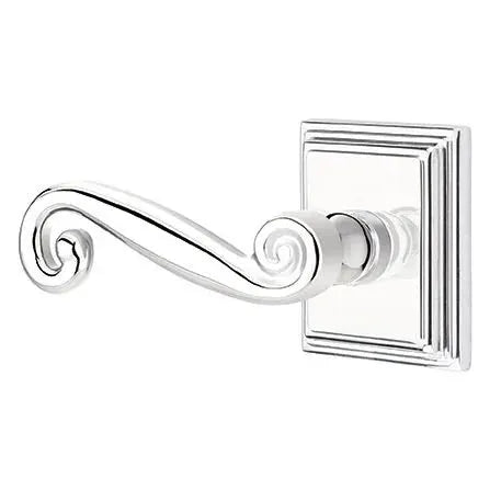 Emtek Rustic Door Lever with Wilshire Rose by Emtek