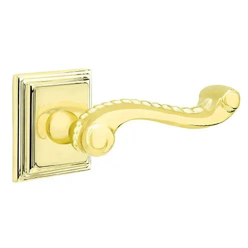 Emtek Rope Lever with Wilshire Rose by Emtek