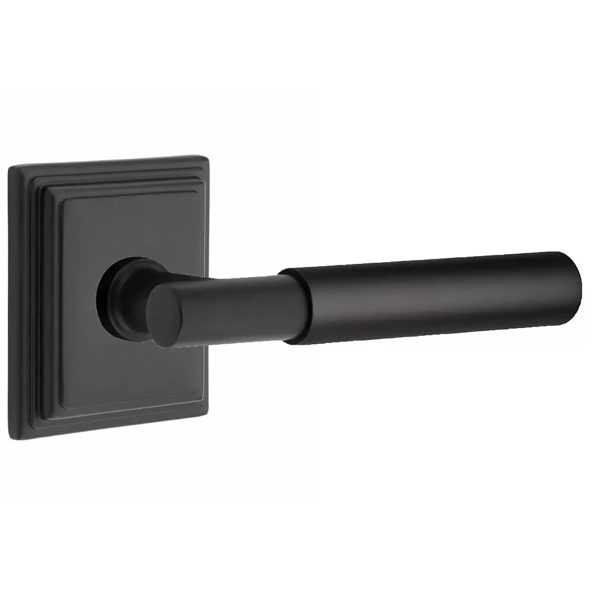 Emtek Smooth Lever with T-Bar Stem and Wilshire Rose by Emtek