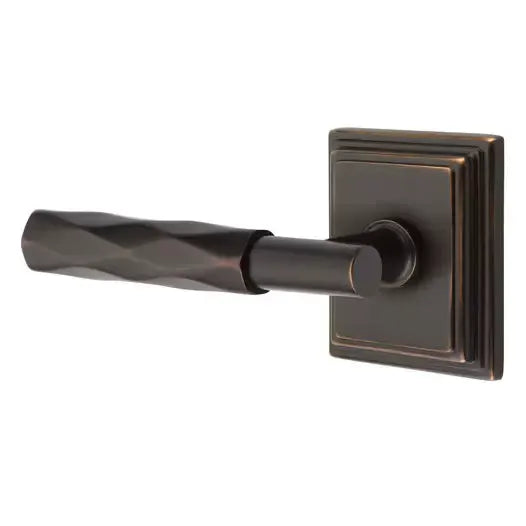 Emtek Tribeca Lever with T-Bar Stem and Wilshire Rose by Emtek