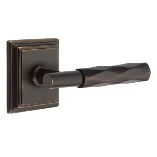 Emtek Tribeca Lever with T-Bar Stem and Wilshire Rose by Emtek