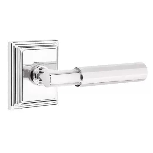polished chrome lever