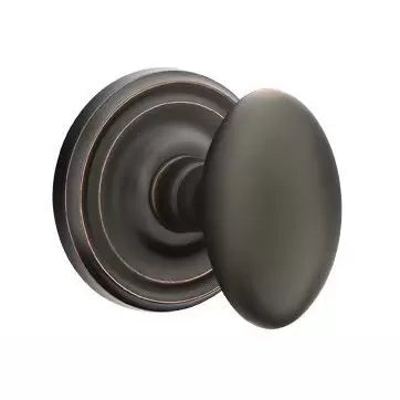 Emtek Egg Door Knob with Regular Rose by Emtek
