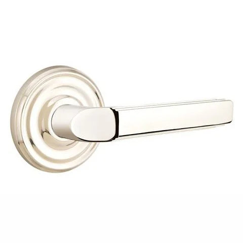 Emtek Milano Door Lever with Regular Rose by Emtek
