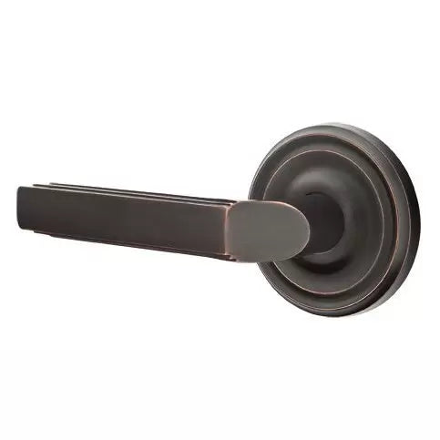 Emtek Milano Door Lever with Regular Rose by Emtek