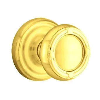 Emtek Ribbon and Reed Knob with Regular Rose by Emtek