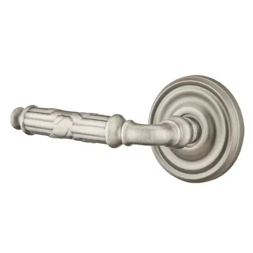 Emtek Ribbon and Reed Lever with Regular Rose by Emtek