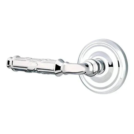 Emtek Ribbon and Reed Lever with Regular Rose by Emtek
