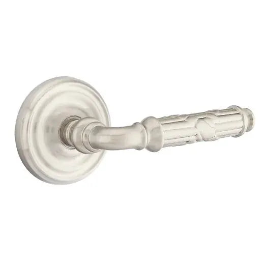 Emtek Ribbon and Reed Lever with Regular Rose by Emtek