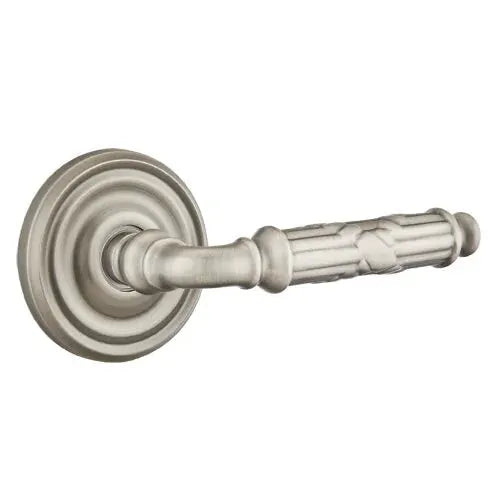 Emtek Ribbon and Reed Lever with Regular Rose by Emtek