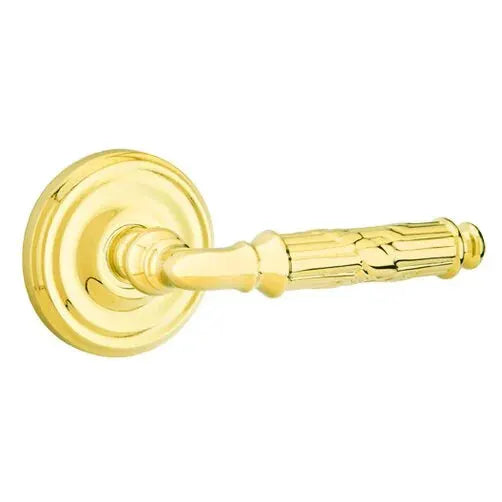 Emtek Ribbon and Reed Lever with Regular Rose by Emtek