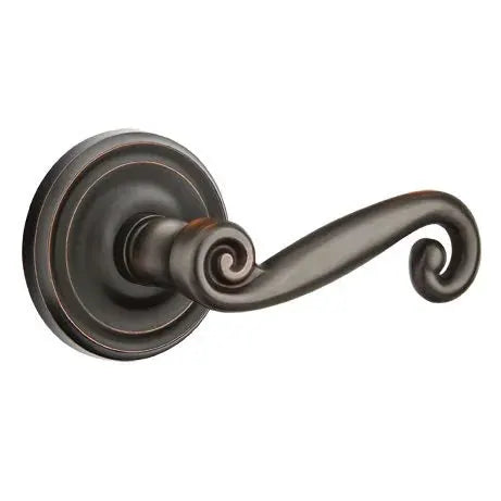 Emtek Rustic Door Lever with Regular Rose by Emtek
