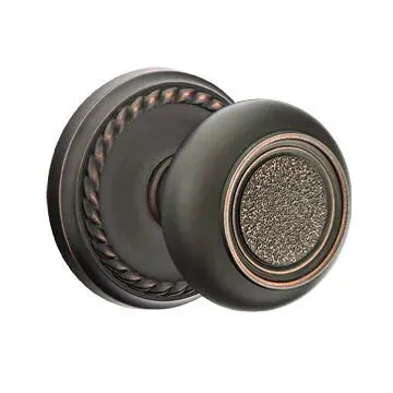 Emtek Belmont Knob with Rope Rose by Emtek