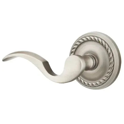 Emtek Cortina Door Lever with Rope Rose by Emtek