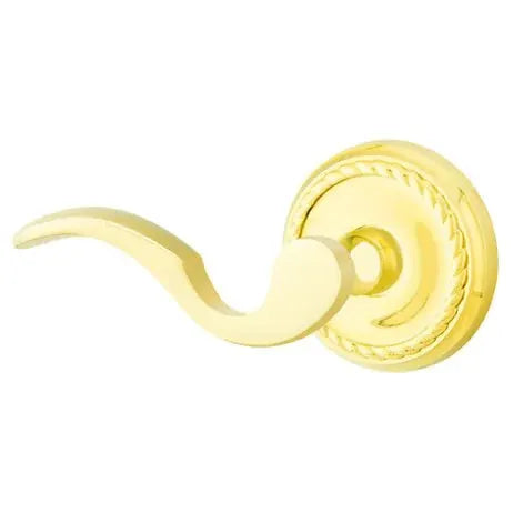 Emtek Cortina Door Lever with Rope Rose by Emtek