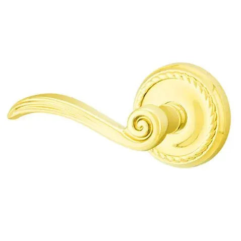 Emtek Elan Lever with Rope Rose by Emtek