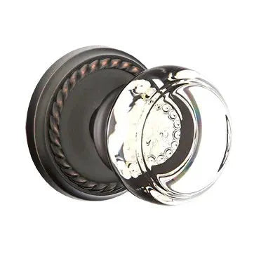 Emtek Georgetown Door Knob with Rope Rose by Emtek