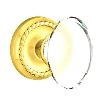 Emtek Hampton Door Knob with Rope Rose by Emtek
