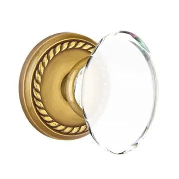Emtek Hampton Door Knob with Rope Rose by Emtek