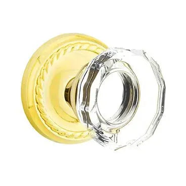 Emtek Lowell Door Knob with Rope Rose by Emtek