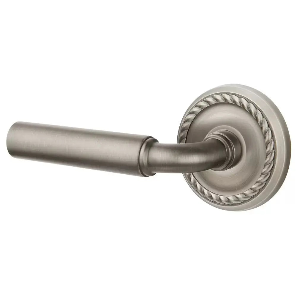 Emtek Manning Door Lever with Rope Rose by Emtek