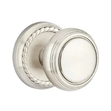 Emtek Norwich Door Knob with Rope Rose by Emtek