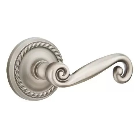 Emtek Rustic Door Lever with Rope Rose by Emtek