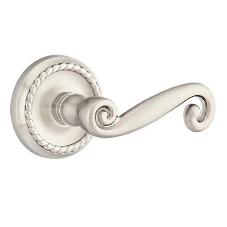 Emtek Rustic Door Lever with Rope Rose by Emtek