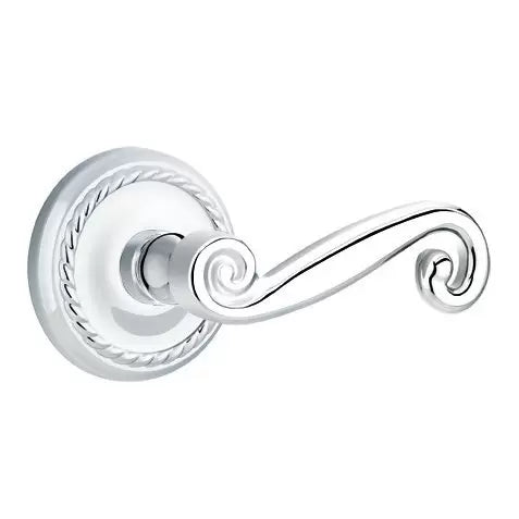 Emtek Rustic Door Lever with Rope Rose by Emtek