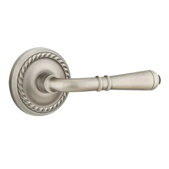 Emtek Turino Door Lever with Rope Rose by Emtek