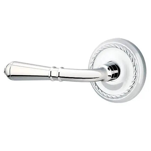 Emtek Turino Door Lever with Rope Rose by Emtek