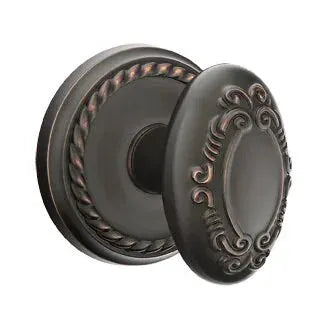 Emtek Victoria Knob with Rope Rose by Emtek