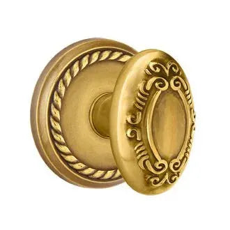 Emtek Victoria Knob with Rope Rose by Emtek