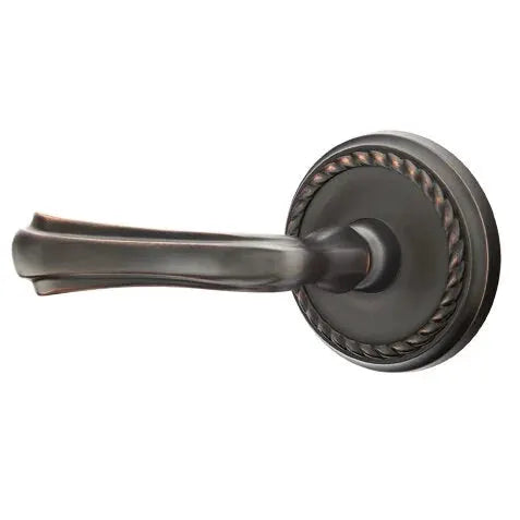 Emtek Wembley Lever with Rope Rose by Emtek
