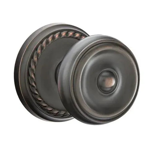 Emtek Waverly Door Knob with Rope Rose by Emtek