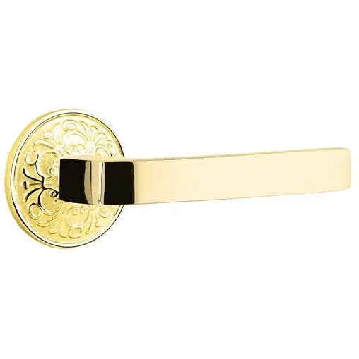 Emtek Breslin Lever with Lancaster Rose by Emtek