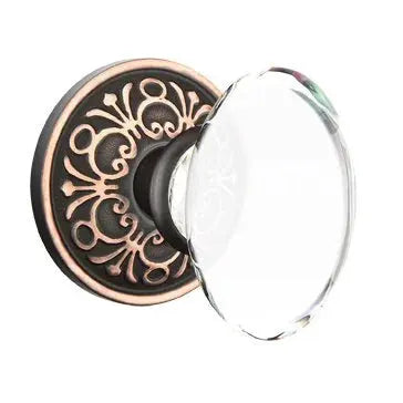 Emtek Hampton Door Knob with Lancaster Rose by Emtek
