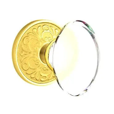 Emtek Hampton Door Knob with Lancaster Rose by Emtek