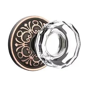 Emtek Lowell Door Knob with Lancaster Rose by Emtek