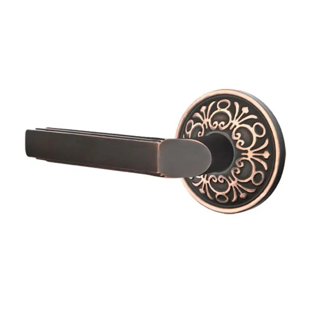 Emtek Milano Door Lever with Lancaster Rose by Emtek