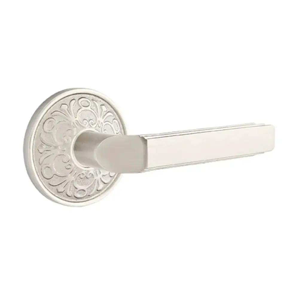 Emtek Milano Door Lever with Lancaster Rose by Emtek