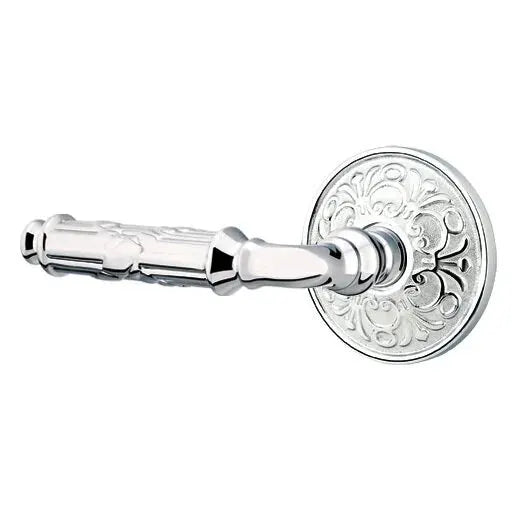 Emtek Ribbon and Reed Lever with Lancaster Rose by Emtek