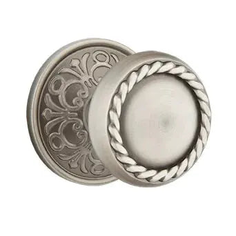 Emtek Rope Knob with Lancaster Rose by Emtek