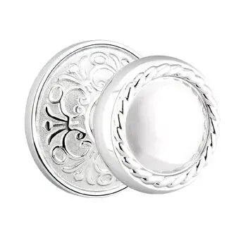 Emtek Rope Knob with Lancaster Rose by Emtek