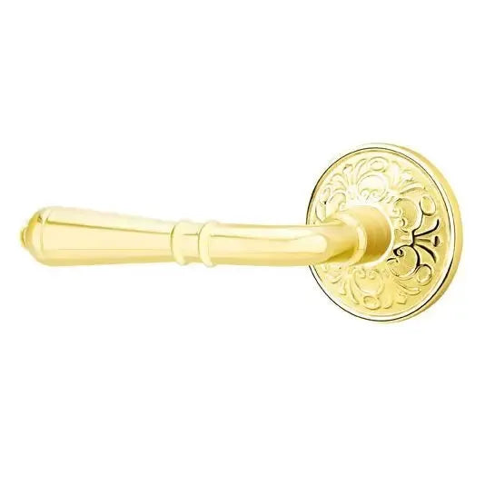 Emtek Turino Door Lever with Lancaster Rose by Emtek