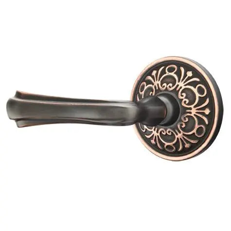Emtek Wembley Lever with Lancaster Rose by Emtek