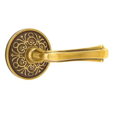 Emtek Wembley Lever with Lancaster Rose by Emtek