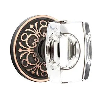 Emtek Windsor Door Knob with Lancaster Rose